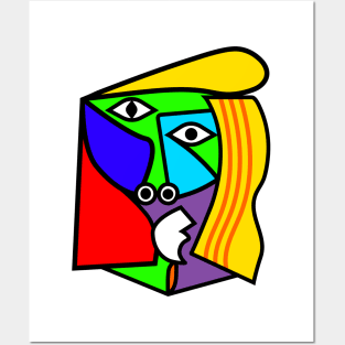 WOMAN IN CUBISM Posters and Art